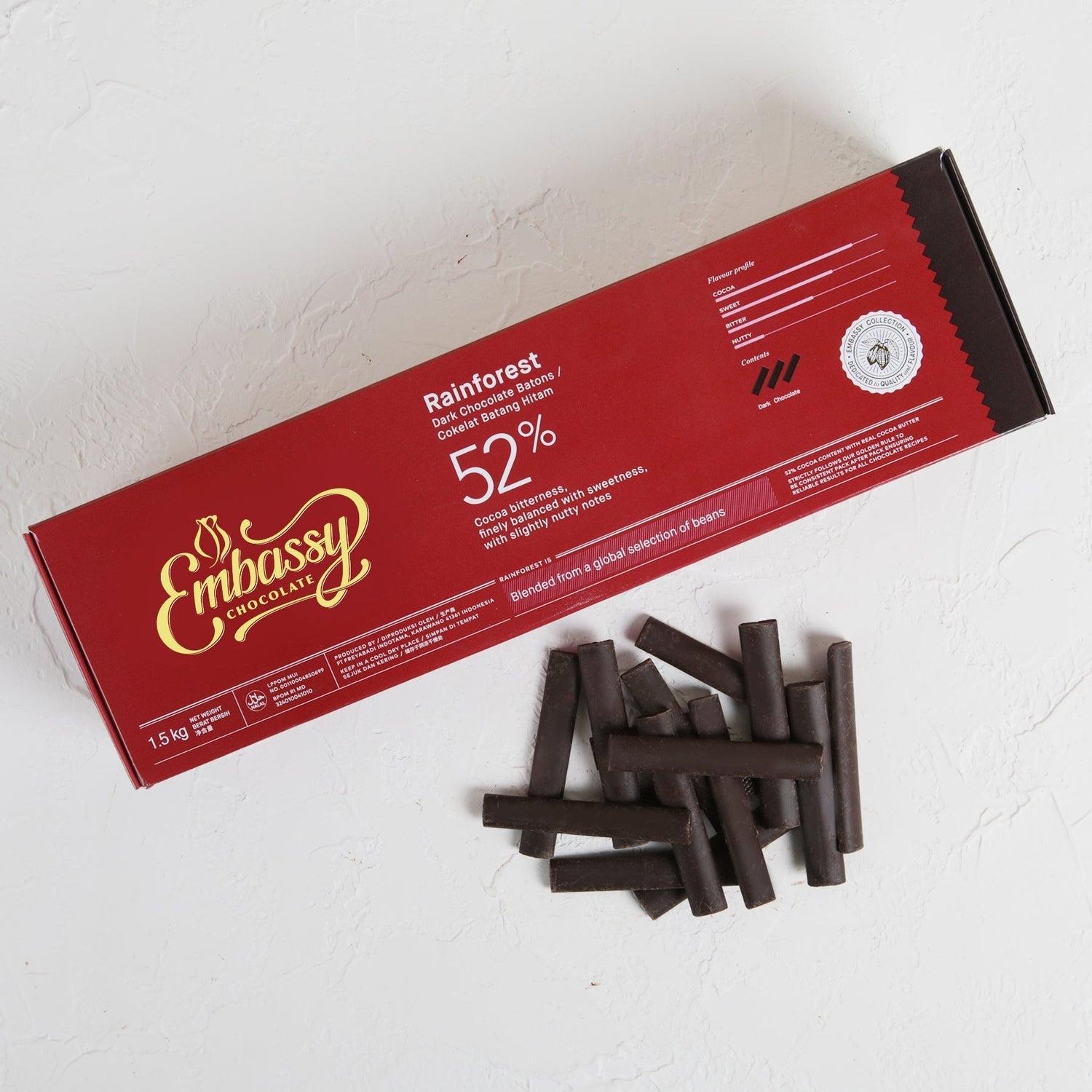 KioskCokelat.com - Embassy Rainforest Dark Chocolate Batons - 8994592013109 - 12