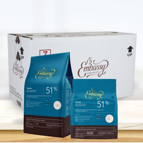 KioskCokelat.com - Embassy Torres Cokelat Hitam Chips - 8994592016063 - 2