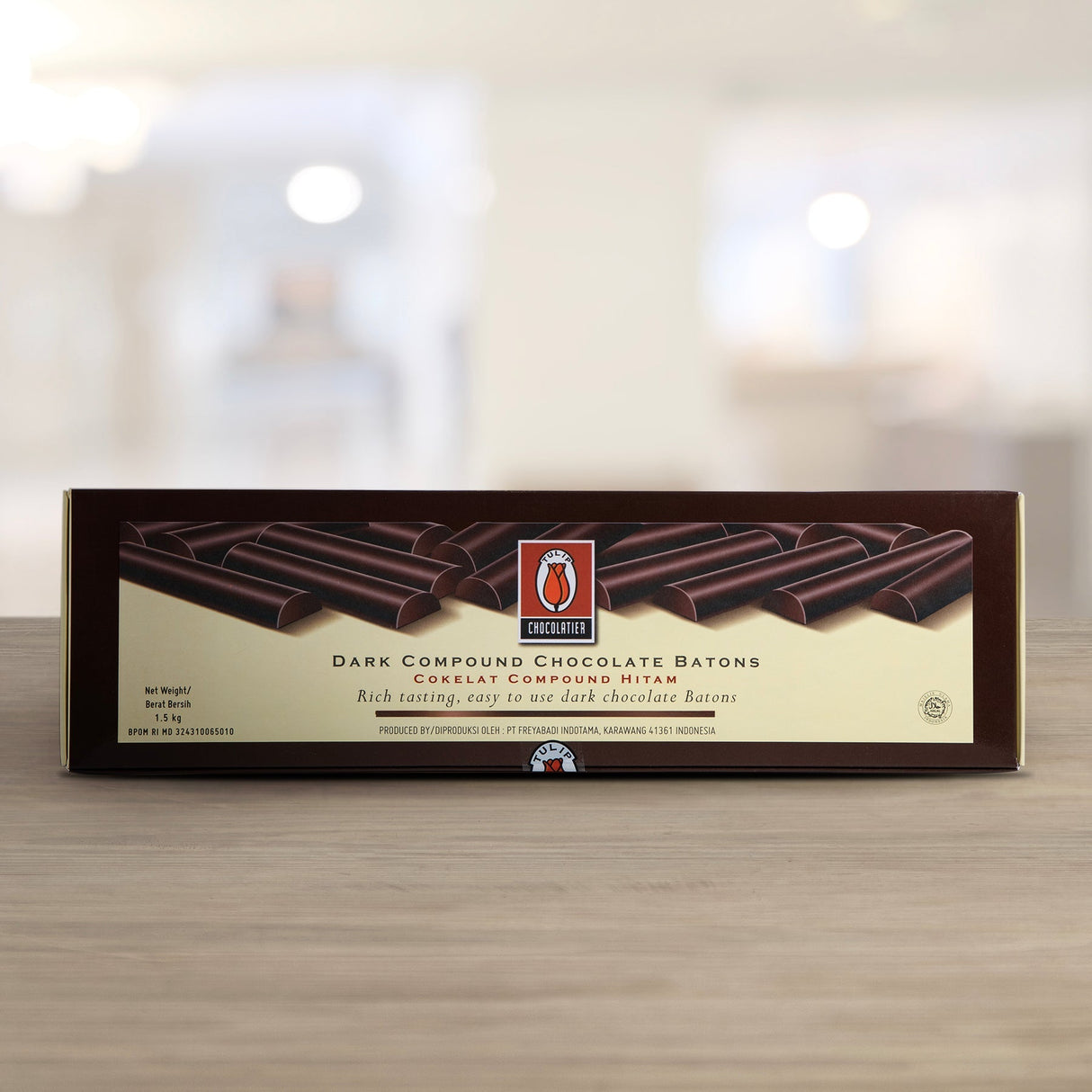 KioskCokelat.com - Tulip Chocolatier Cokelat Compound Hitam Batons - 8994592011136 - 7