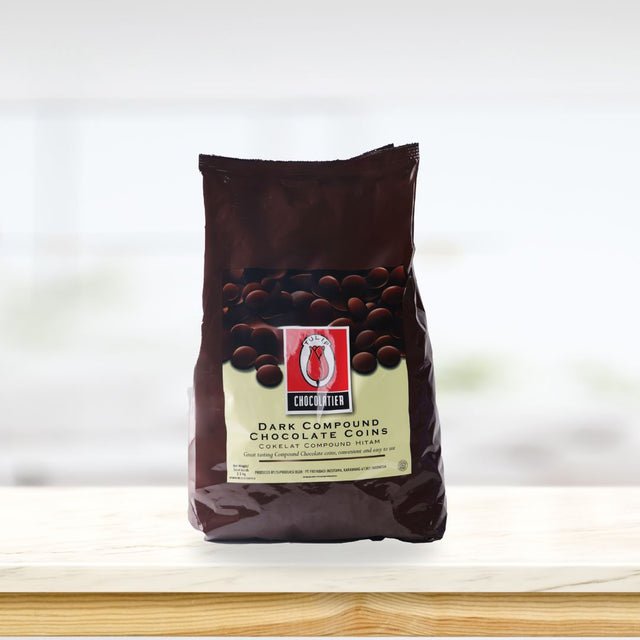 KioskCokelat.com - Tulip Dark Compound Chocolate Coins - 8994592010993 - 1