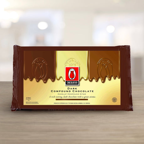 KioskCokelat.com - Tulip Chocolatier Coklat Hitam Compound Dark merk Tulip - 8994592305587 - 7