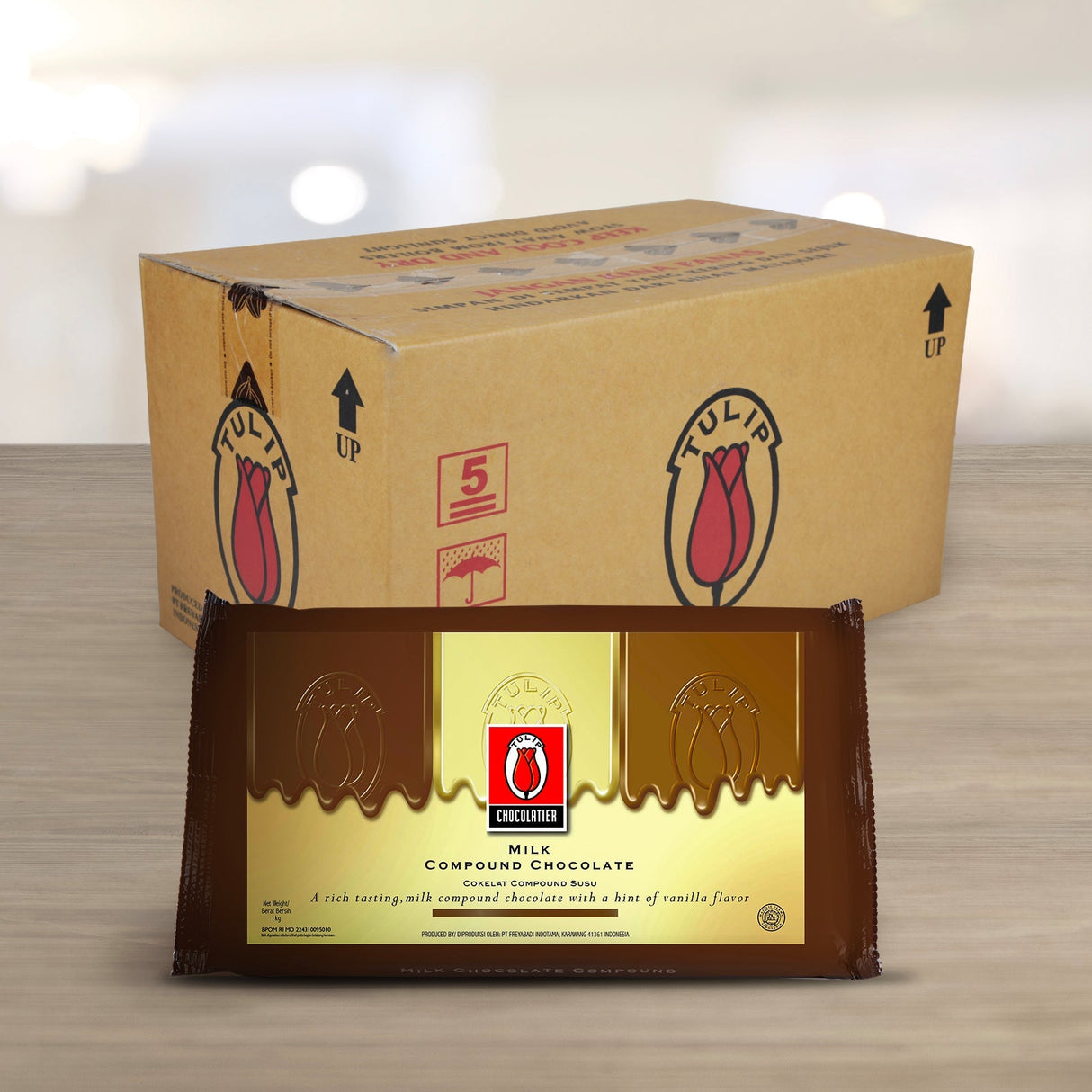 KioskCokelat.com - Tulip Chocolatier Cokelat Compound Susu - 8994592309639carton - 6