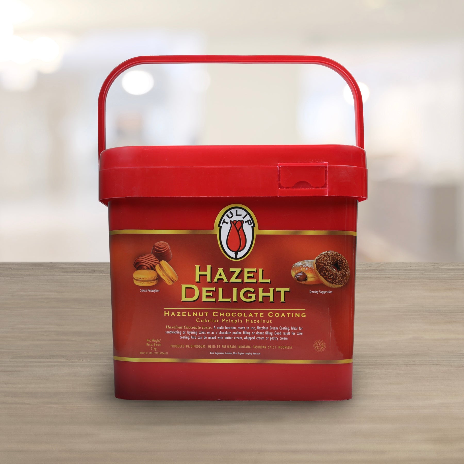 Tulip Hazel Delight Hazelnut Chocolate Coating 5kg (SKU: 8994592014311)