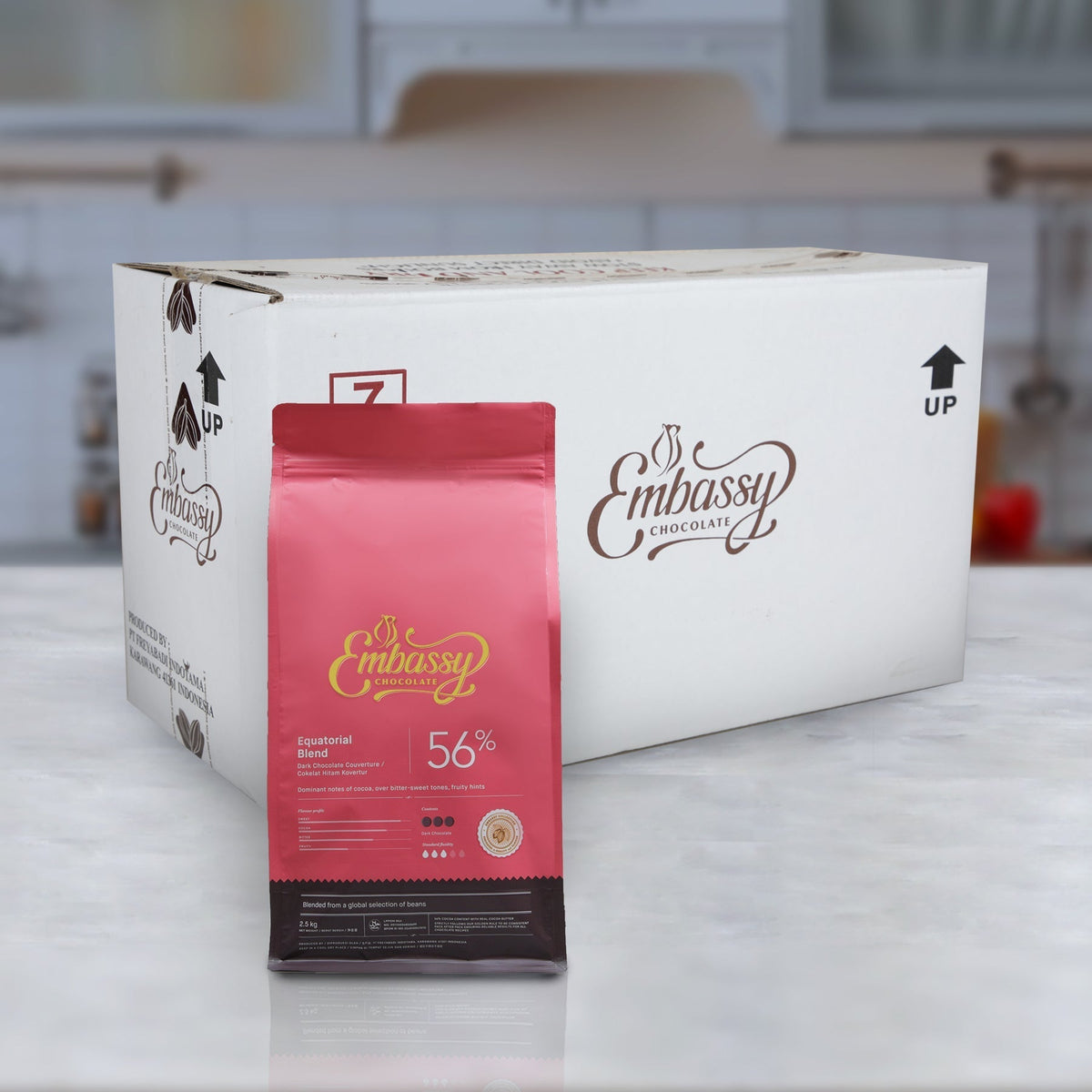 Embasyy Equtorial Embassy Chocolate | Equatorial Blend Cokelat Hitam Kovertur | KioskCokelat