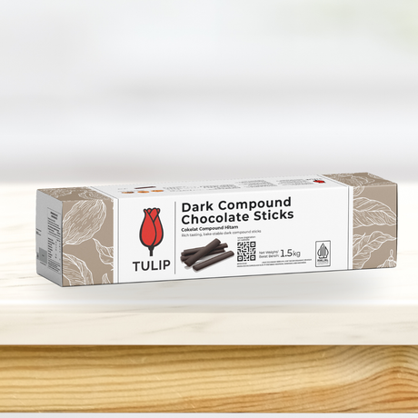 Tulip Chocolatier Cokelat Compound Hitam Batons