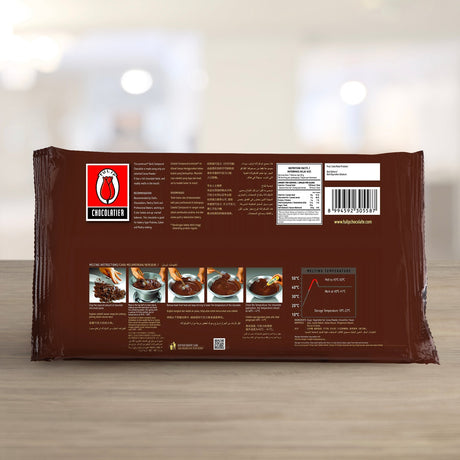 KioskCokelat.com - Tulip Chocolatier Coklat Hitam Compound Dark merk Tulip - 8994592305587 - 4