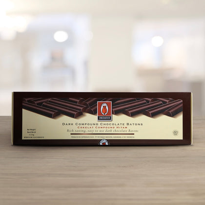 KioskCokelat.com - Tulip Chocolatier Cokelat Compound Hitam Batons - 8994592011136 - 1