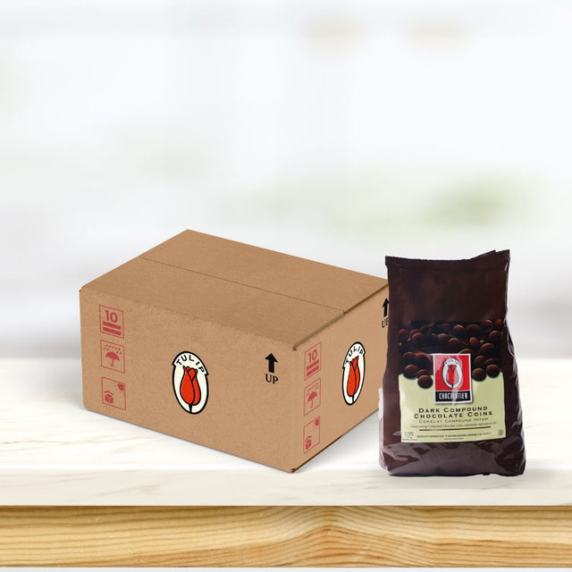 KioskCokelat.com - Tulip Dark Compound Chocolate Coins - 8994592010993 - 2