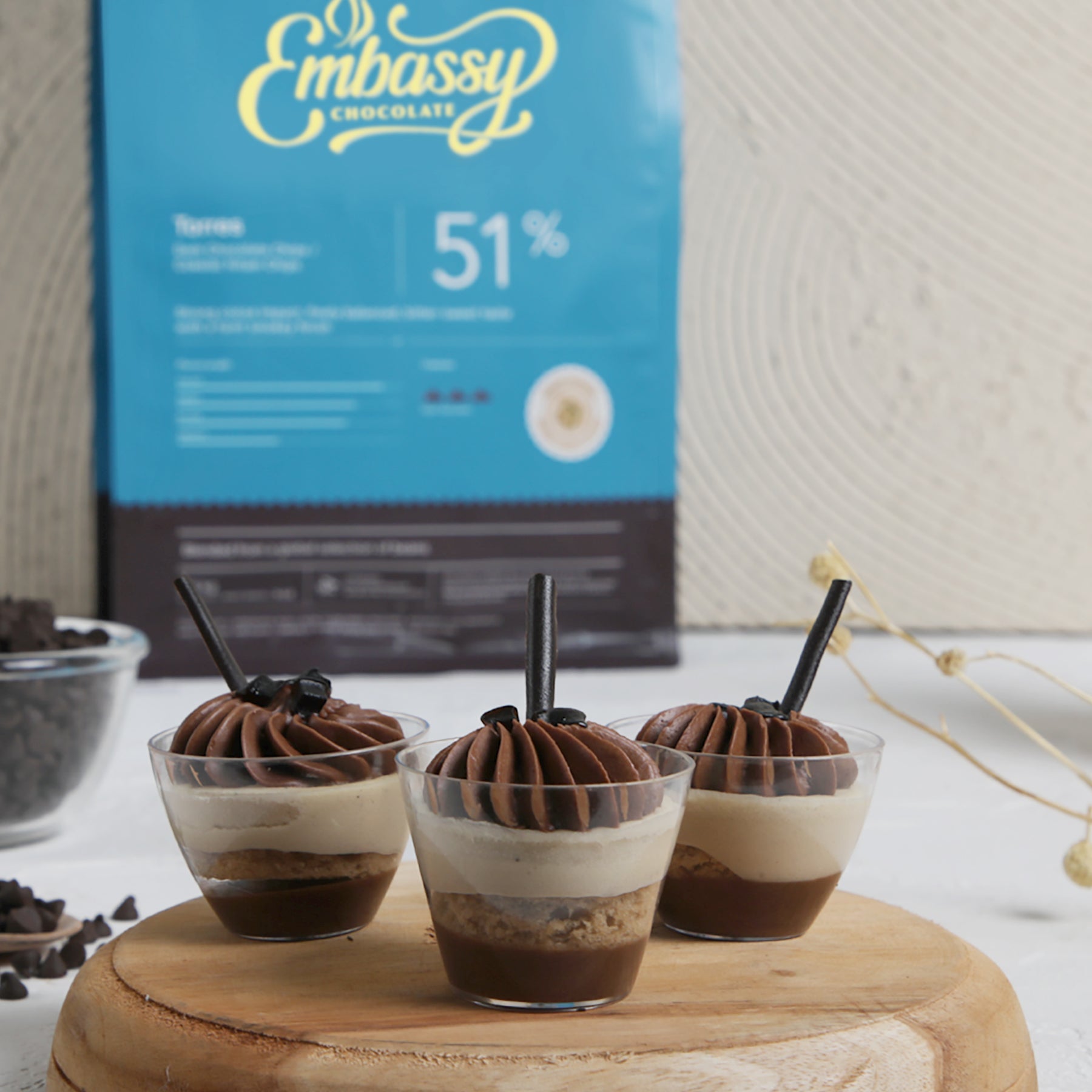 Product made with Embassy Torres Dark Chocolate Chips 2.5kg (SKU: 8994592013055)