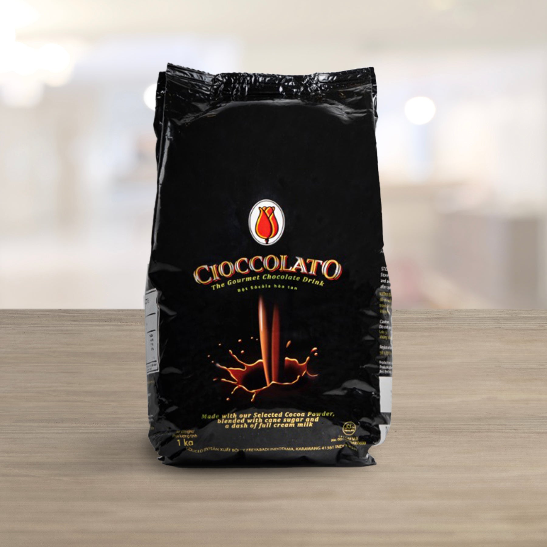 Package view of Tulip Cioccolato Gourmet Chocolate Drink Powder 1kg (SKU: 8994592001519)